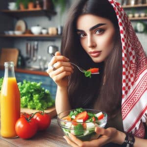 خوردن غذای سالم برای کاهش ریزش موها - آرکا شاپ